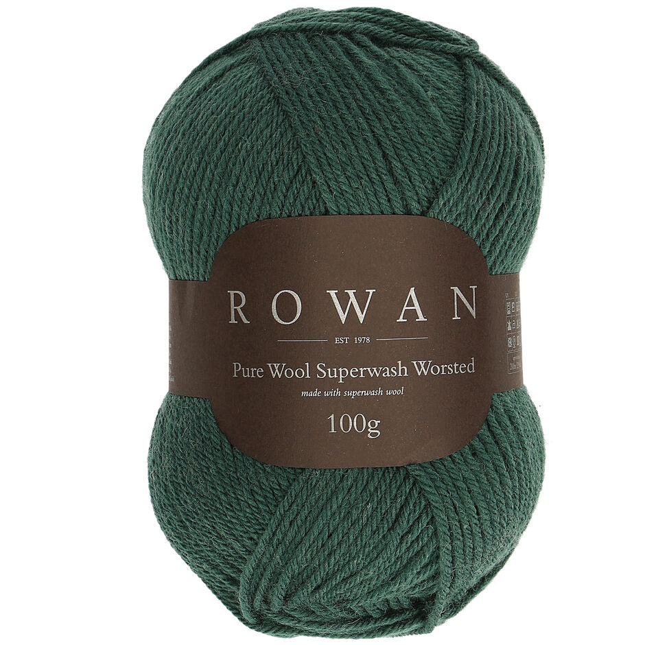 Rowan Pure Wool Superwash Worsted 100g is available to purchase from The Knit Lounge UK knit shop