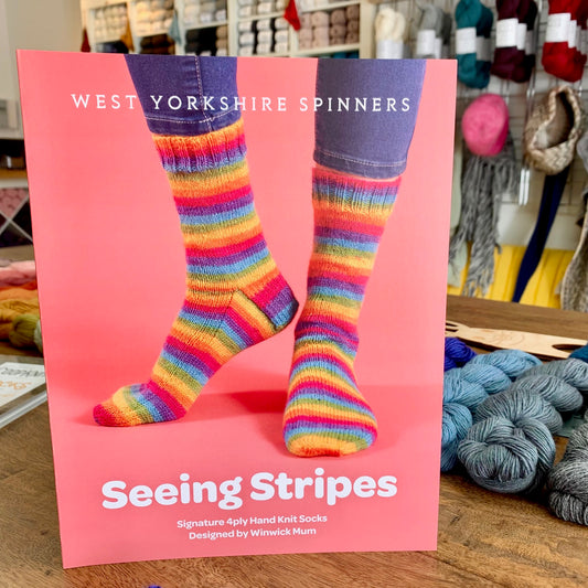 Seeing Stripes Socks is available to purchase from The Knit Lounge UK knit shop