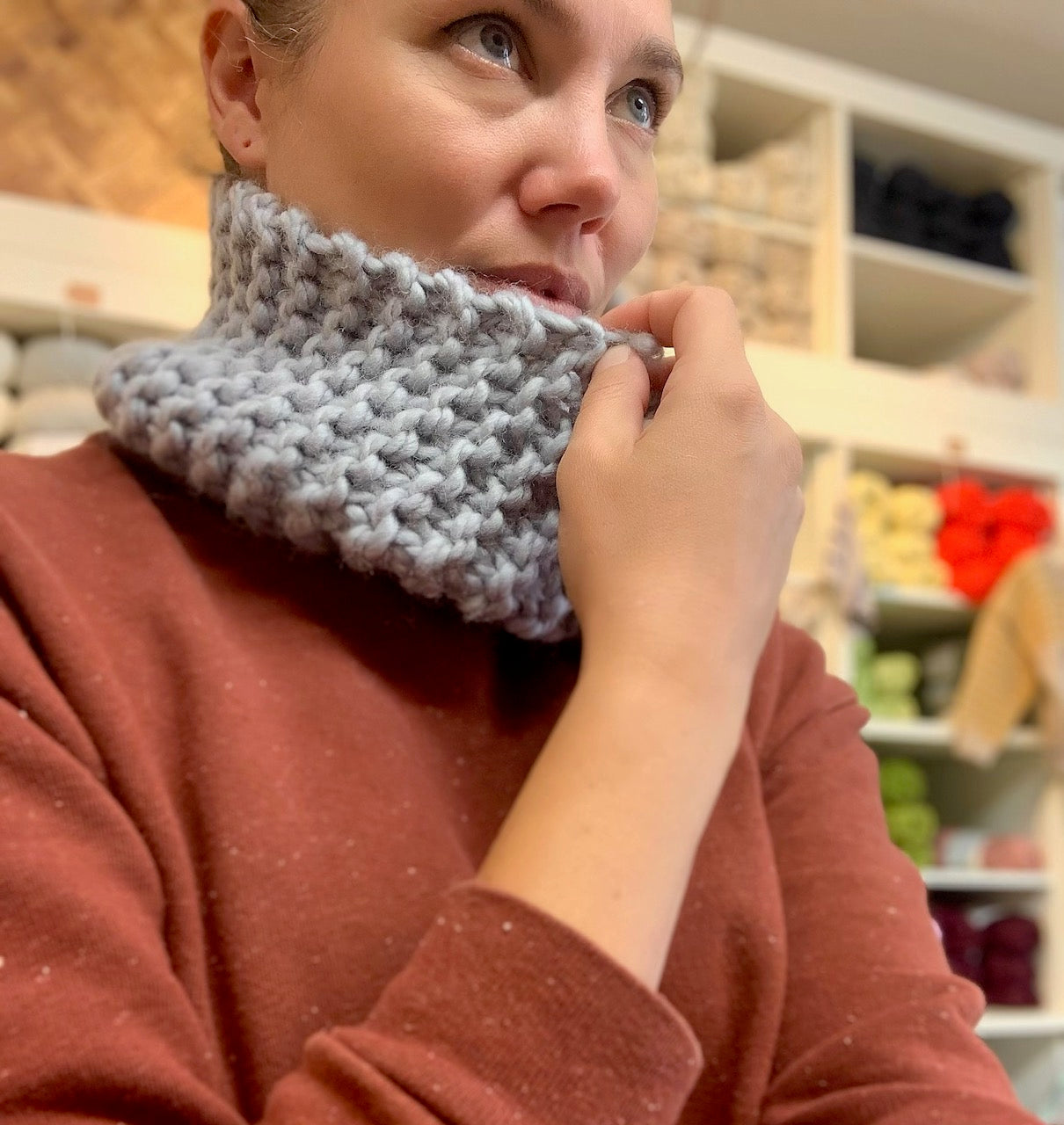 Knit a Chunky Snood | Family Workshop at The Craftiful Studio - Sunday 16th Nov, 10am - 1pm