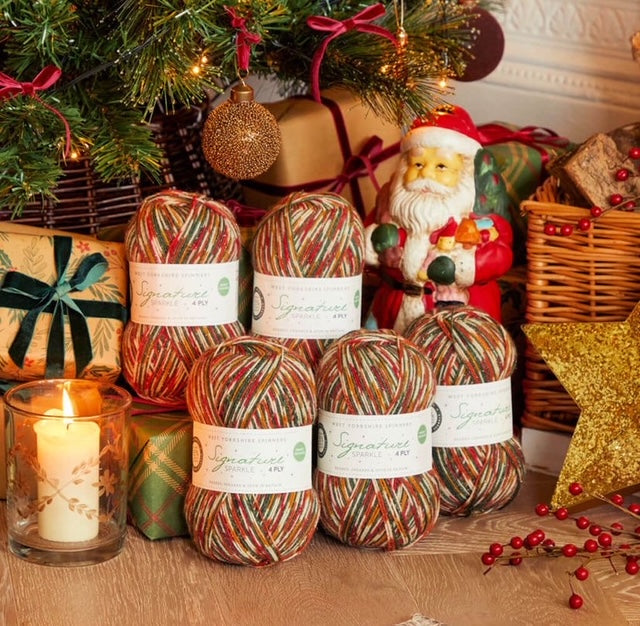 West Yorkshire Spinners Signature Sparkle 4ply 100g is available to purchase from The Knit Lounge UK knit shop