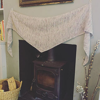 Pom Pidou Shawl Kit is available to purchase from The Knit Lounge UK knit shop