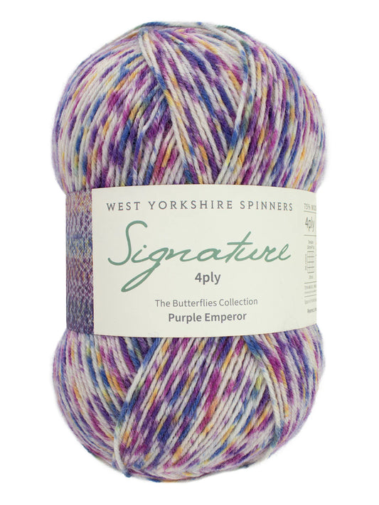 West Yorkshire Spinners Signature 4ply 100g - Butterflies Collection