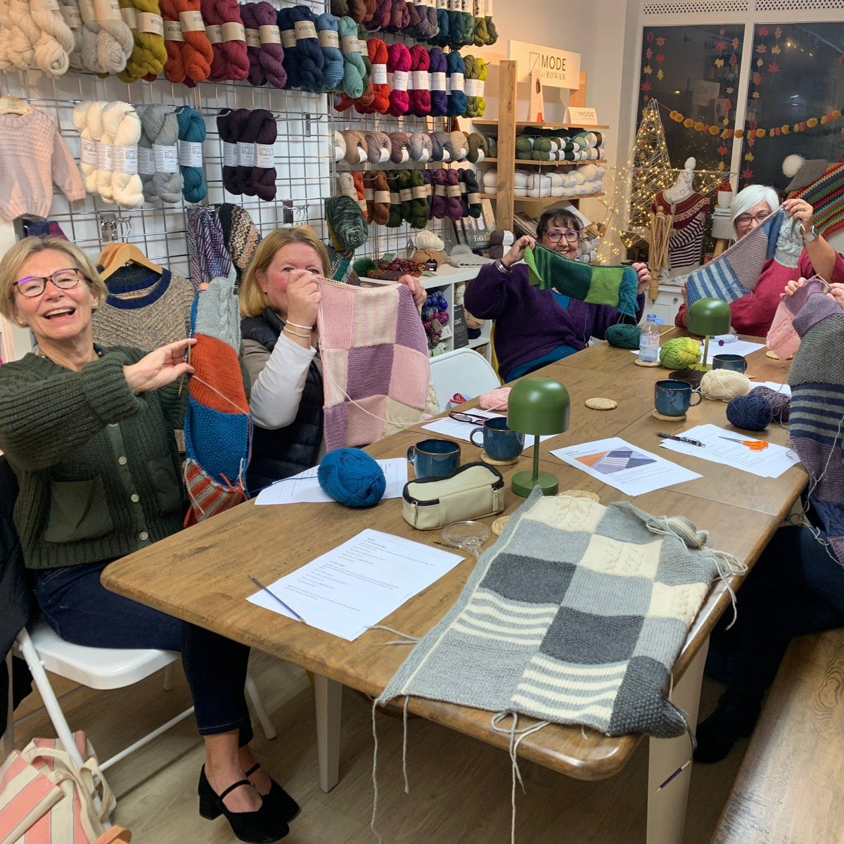 Knit Yourself Calm - Absolute Beginners Knitting Course - 6 weeks is available to purchase from The Knit Lounge UK knit shop