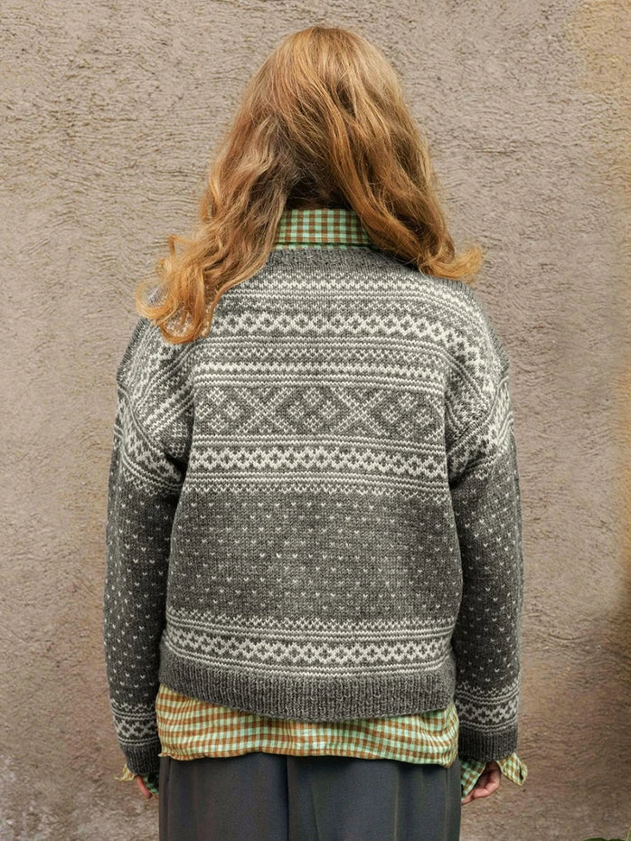 Sandnes Garn Setesdal Cardigan Ladies 2510_06 - Printed knitting Pattern from The Knit Lounge UK wool shop.