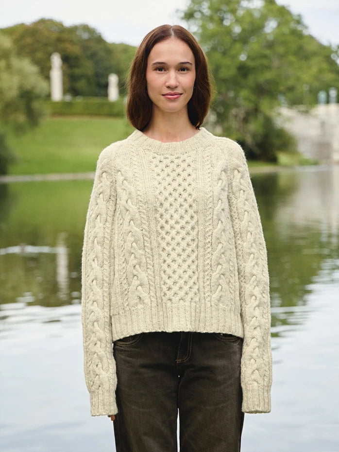 Sandnes Garn Wilbur Cable Sweater 2513_04 - Printed knitting Pattern from The Knit Lounge UK yarn shop.