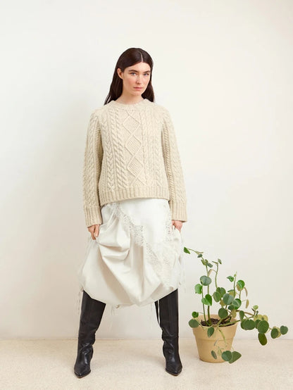 Sandnes Garn Loom Sweater 2602_08 - Printed knitting Pattern from The Knit Lounge UK.