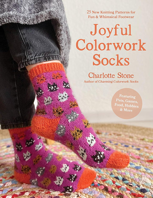 Joyful Colourwork Socks | Charlotte Stone