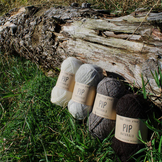 Baa Ram Ewe PIP Naturals Yarn 25g is available to purchase from The Knit Lounge UK knit shop