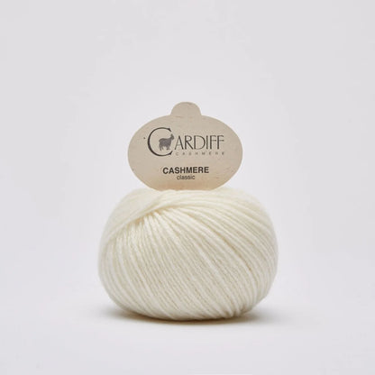 Cardiff Cashmere Classic in shade Neve from UK knit shop The Knit Lounge.