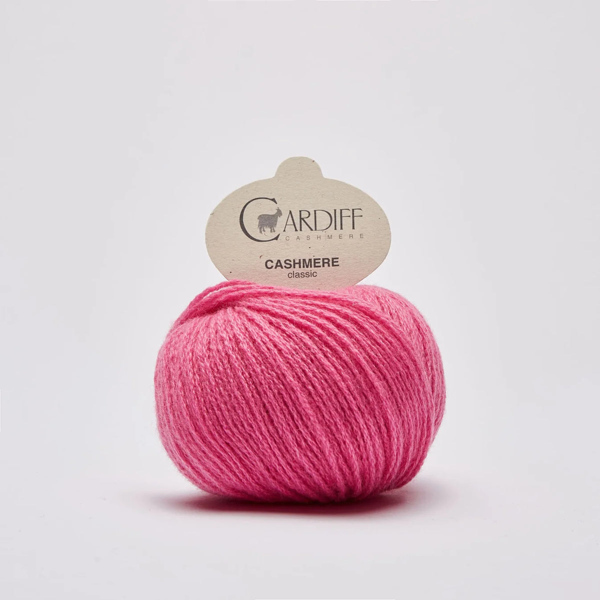 Cardiff Cashmere Classic in shade Marilyn from UK knit shop The Knit Lounge.