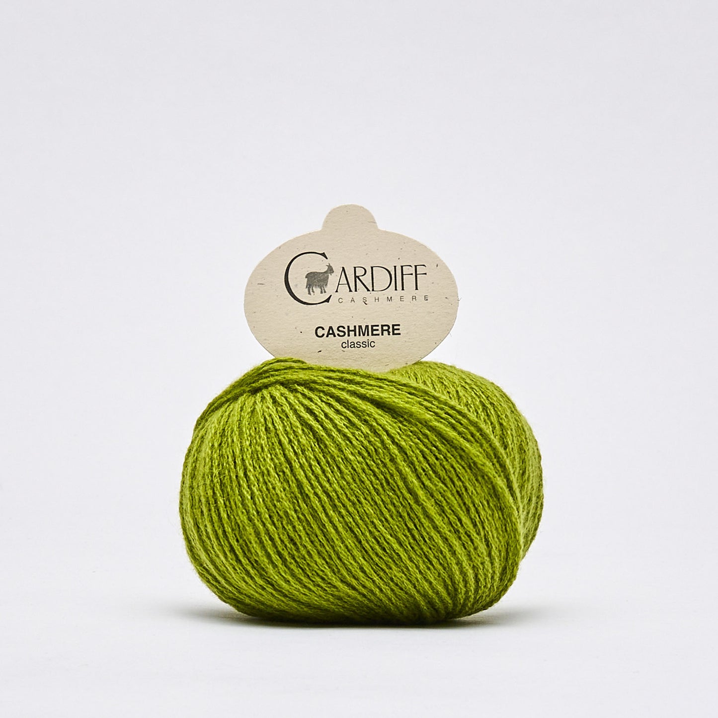 Cardiff Cashmere Classic in shade Niwa from UK knit shop The Knit Lounge.