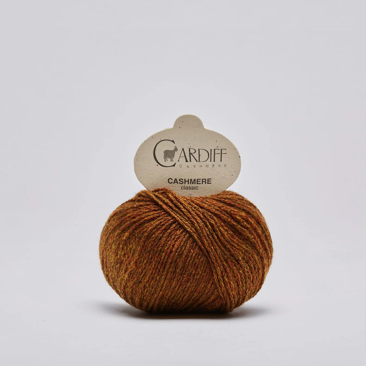 Cardiff Cashmere Classic in shade Factory from UK knit shop The Knit Lounge.