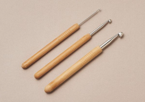 Seeknit Bamboo Crochet Hook with Aluminium Tip