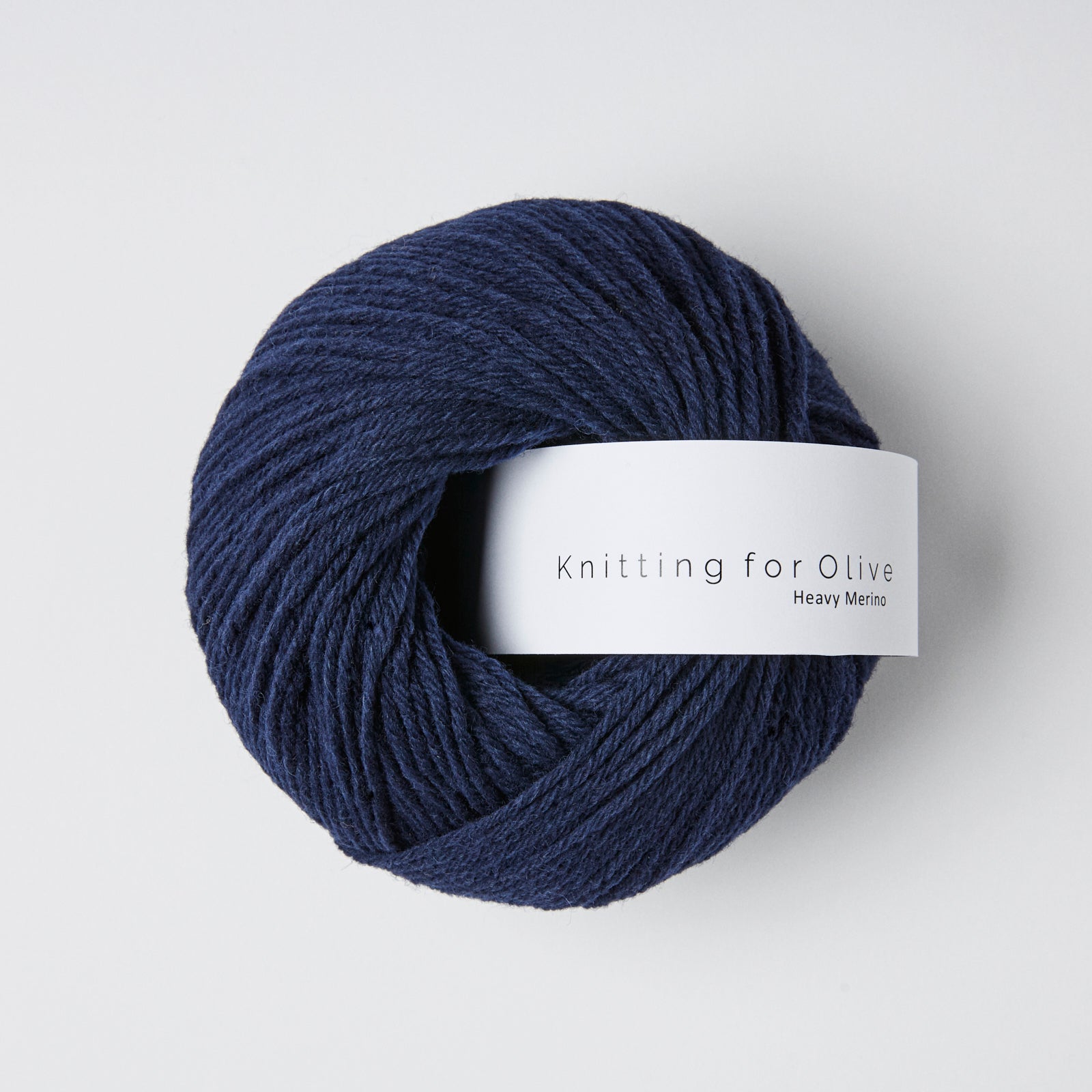 Knitting For Olive Heavy Merino 50g in shade Navy Blue from UK yarn shop The Knit Lounge.
