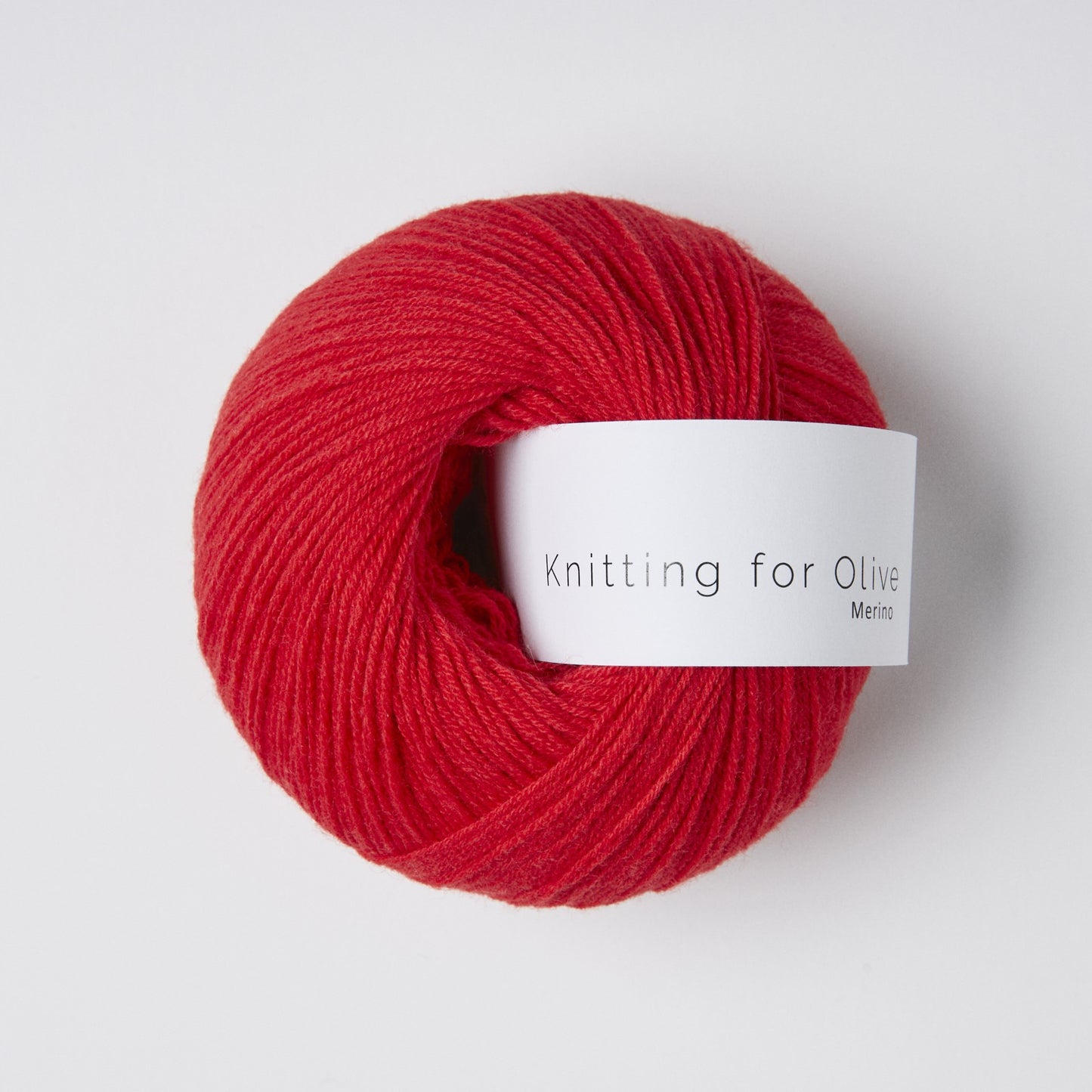 Knitting For Olive Merino 50g in shade Red Current from UK yarn shop The Knit Lounge.