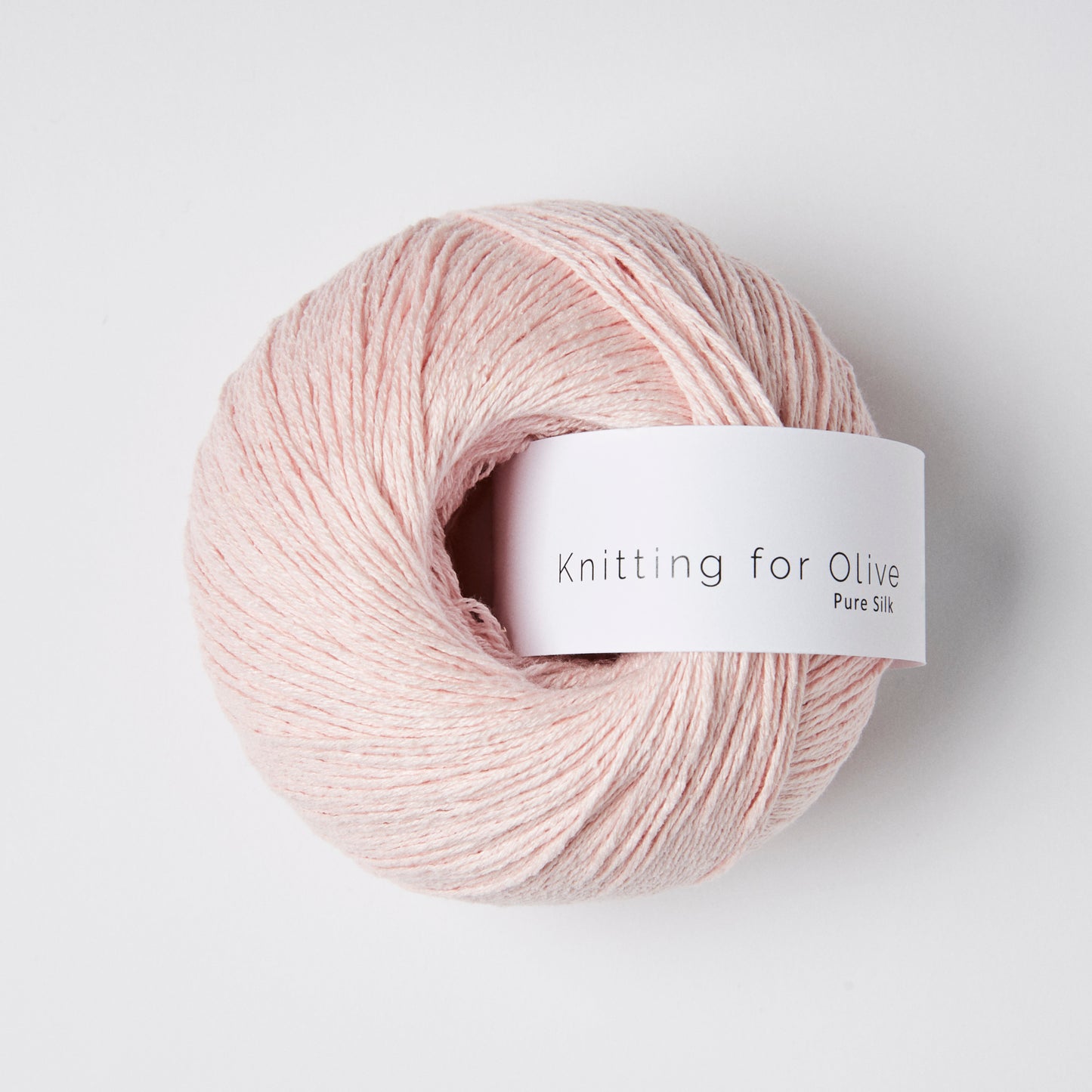 Knitting For Olive Pure Silk 50g in shade Ballerina. Available for UK yarn shop The Knit Lounge.