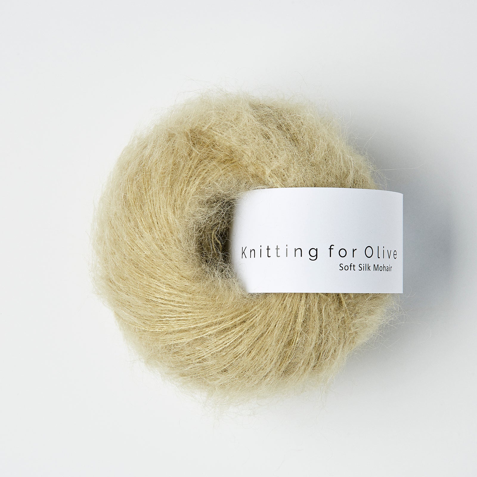 Knitting For Olive Soft Silk Mohair 25g in shade Fennel Seed from UK yarn shop The Knit Lounge.