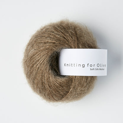 Knitting For Olive Soft Silk Mohair 25g in shade Hazel from UK yarn shop The Knit Lounge.