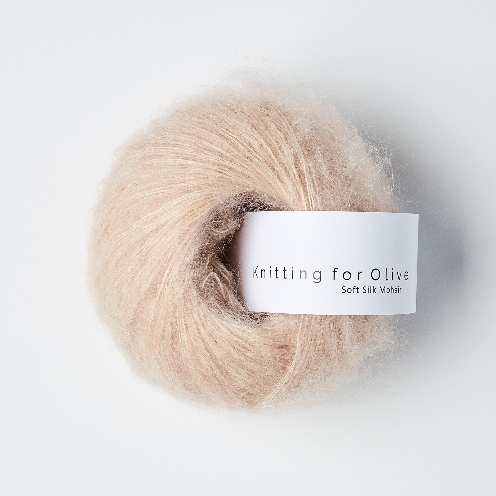 Knitting For Olive Soft Silk Mohair 25g in shade Soft Rose from UK yarn shop The Knit Lounge.