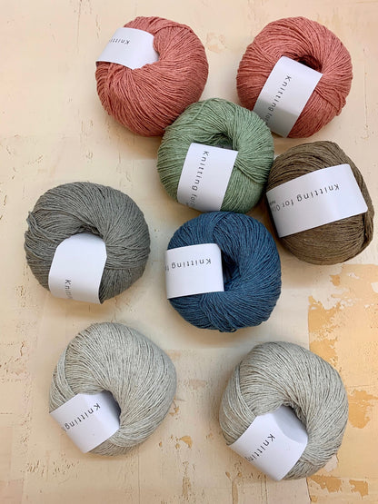 Knitting For Olive Pure Silk is available in a wide range of shades at The Knit Lounge UK wool shop.