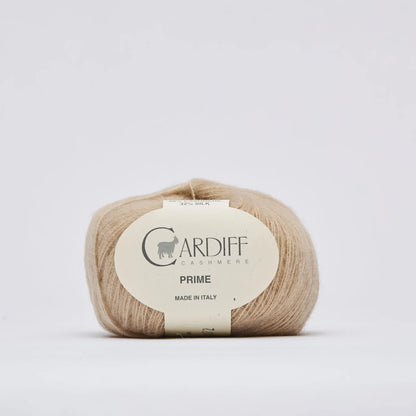 Cardiff Cashmere Prime cashmere & silk yarn in shade Silver 102 available at The Knit Lounge UK yarn shop.
