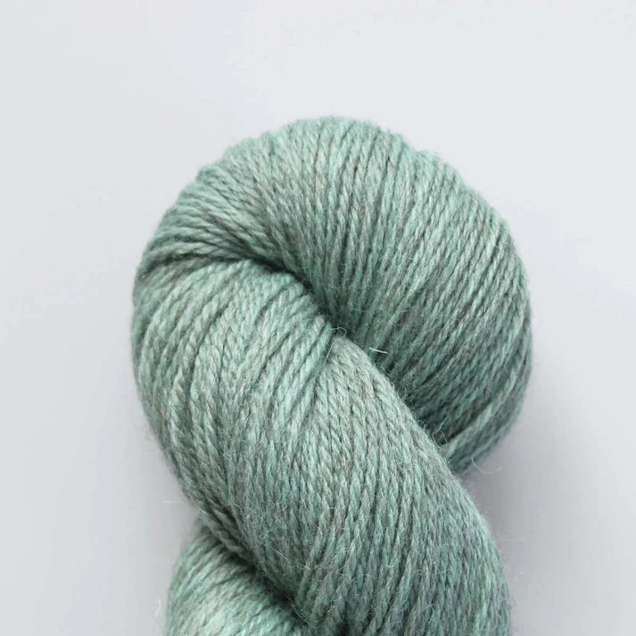 Baa Ram Ewe Woodnote DK in 003 Willow Green from The Knit Lounge.