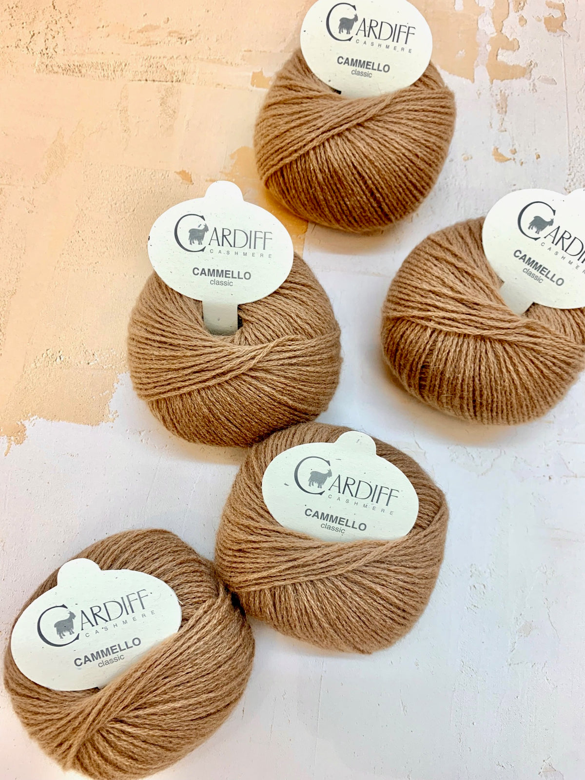 Cardiff Cashmere Cammello Classic available at The Knit Lounge UK yarn shop.