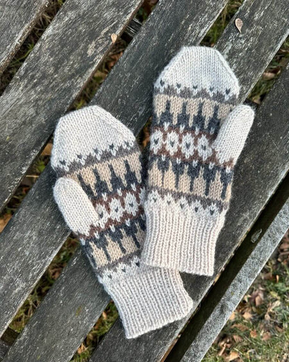 PetiteKnit Celeste Mittens - Printed Pattern