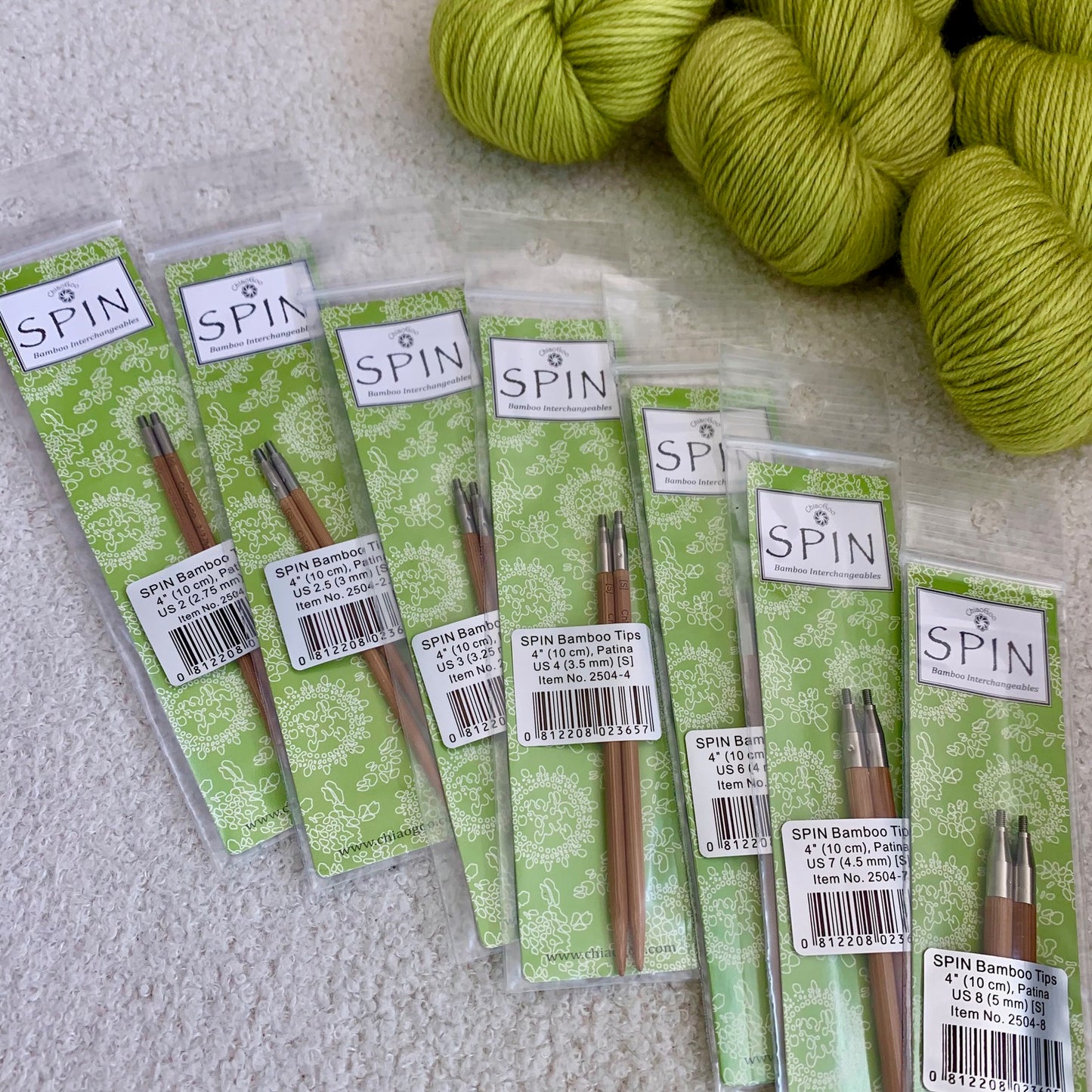 Chiaogoo Spin Bamboo Interchangable Tips 4' (10cm)
