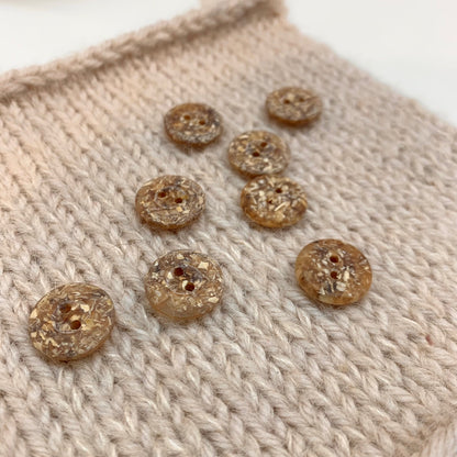 Recycled Corn Husk Button