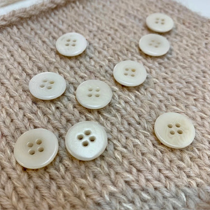 Corozo 15mm Natural Button
