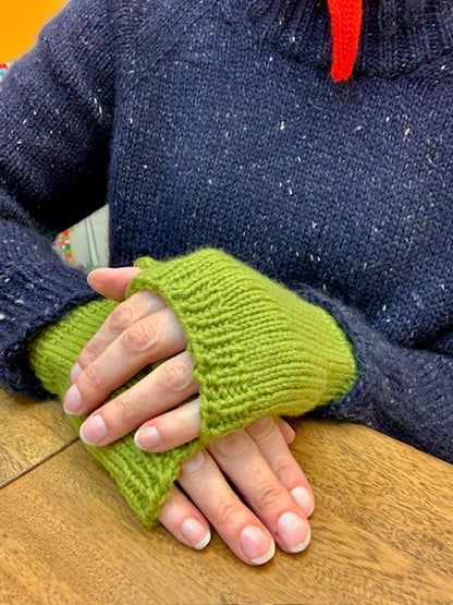 Fingerless Mittens with Thumb Gusset | Full day knitting workshop | 22nd November