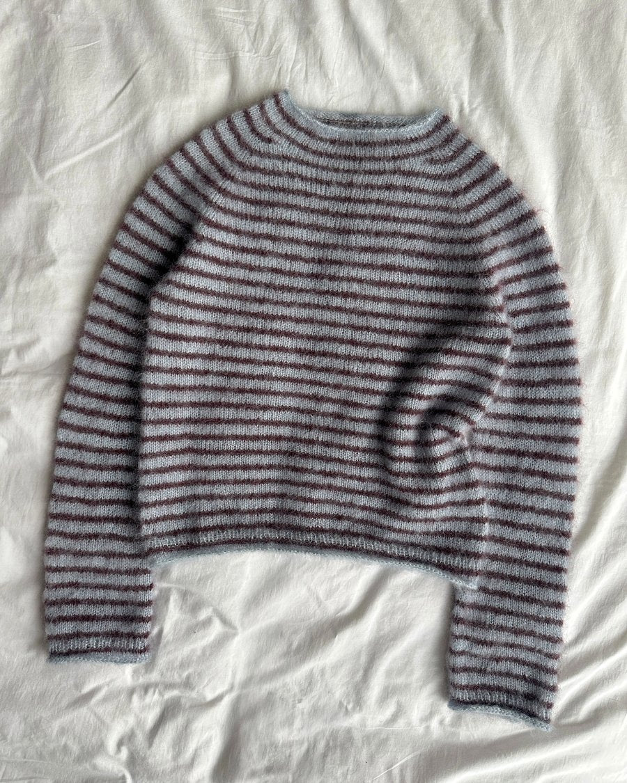 PetiteKnit Frankie Blouse top down knitting pattern available at The Knit Lounge UK yarn shop. 