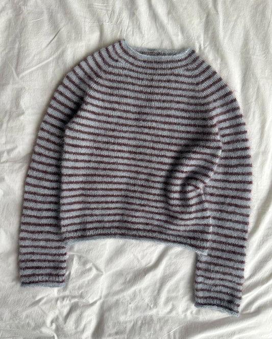 PetiteKnit Frankie Blouse top down knitting pattern available at The Knit Lounge UK yarn shop. 