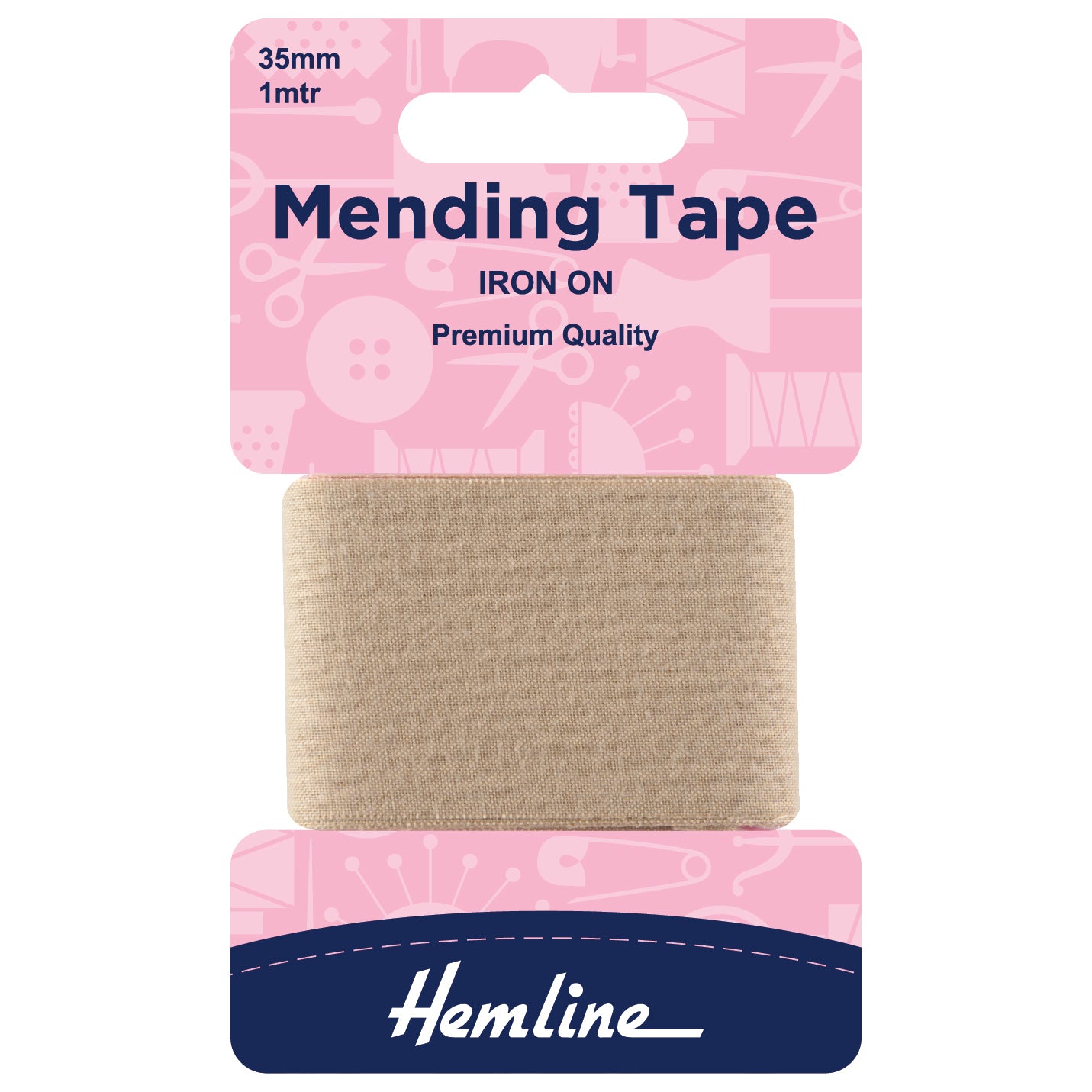 Hemline Iron on Mending Tape 1m is available to purchase from The Knit Lounge UK knit shop