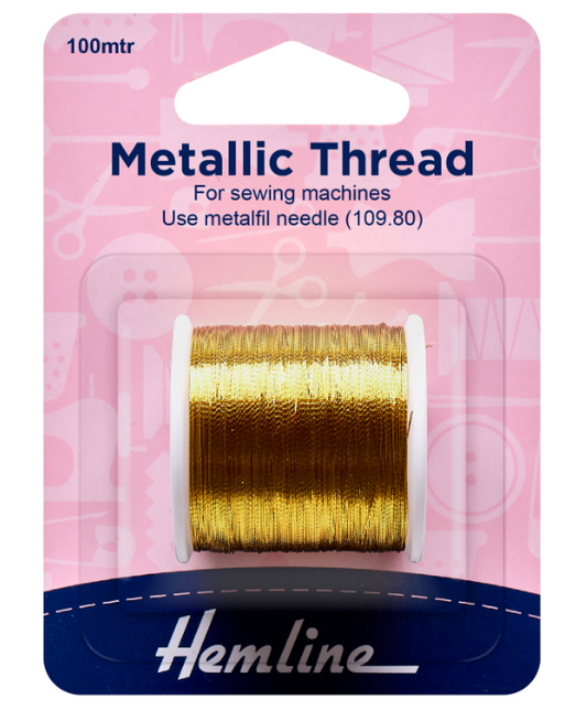 Hemline Metallic Thread 100m