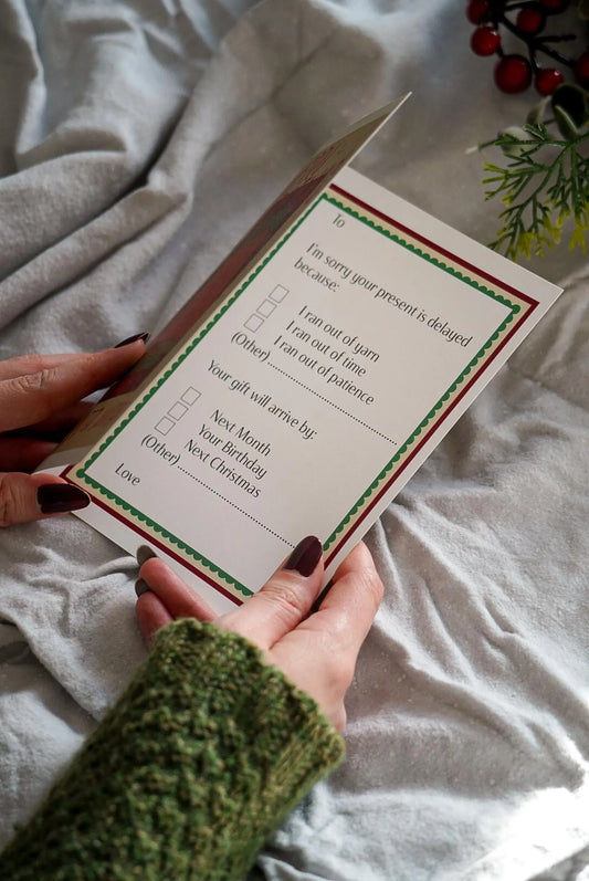 iou a Knitted Sweater Christmas Card