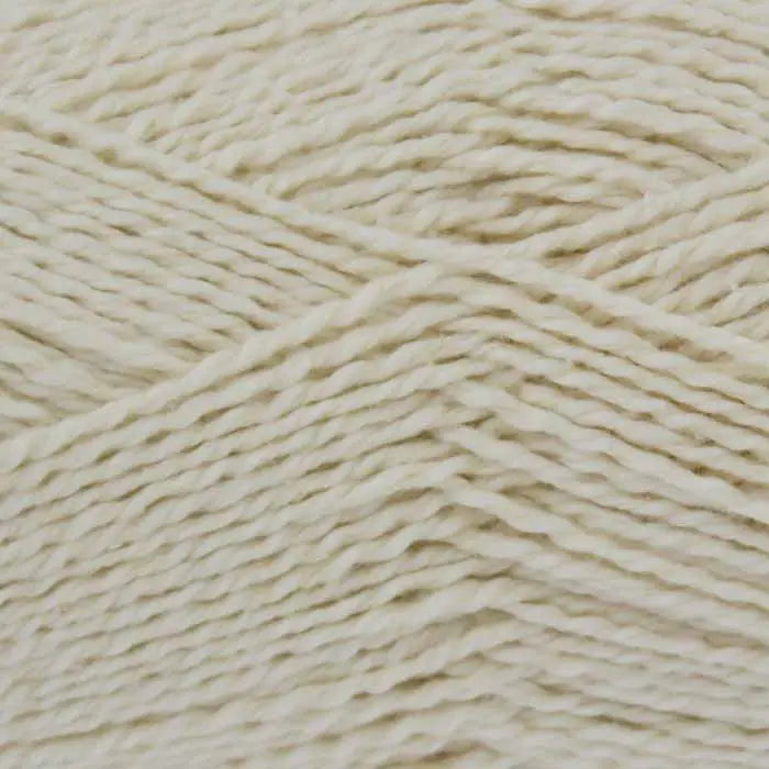 King Cole Finesse Cotton Silk DK 50g in shade Cream from UK yarn shop The Knit Lounge.
