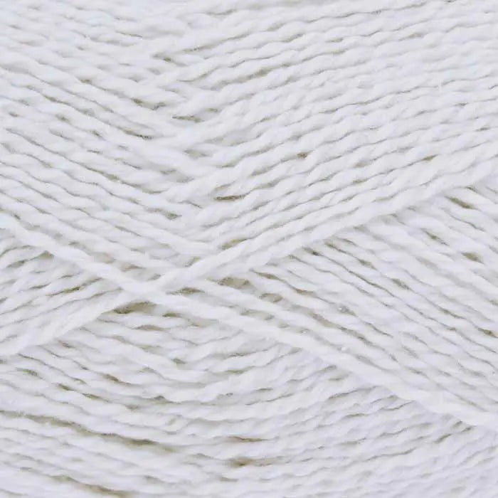 King Cole Finesse Cotton Silk DK 50g in shade White from UK yarn shop The Knit Lounge.