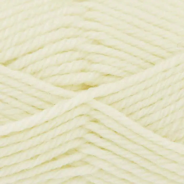 King Cole Wool Aran 100g in shade Cream from UK yarn shop The Knit Lounge.