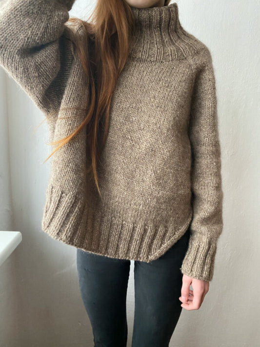 Yoga Winter Sweater Pattern is available to purchase from The Knit Lounge UK knit shop
