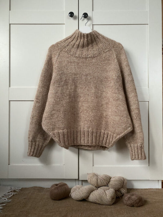 Yoga Winter Sweater Pattern is available to purchase from The Knit Lounge UK knit shop