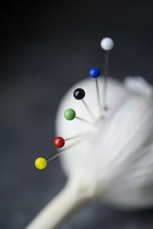 Merchant & Mills Glass Headed Pins is available to purchase from The Knit Lounge UK knit shop