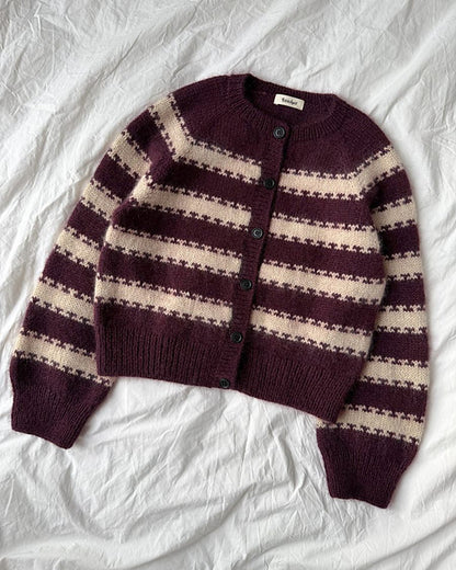 The Key Cardigan knitting pattern by Petiteknit available at The Knit Lounge UK yarn shop.
