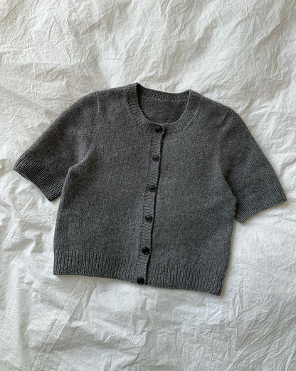 The Maggie Cardigan knitting pattern by PetiteKnit available at The Knit Lounge UK yarn shop.