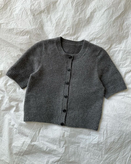 The Maggie Cardigan knitting pattern by PetiteKnit available at The Knit Lounge UK yarn shop.