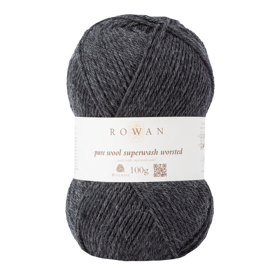 Rowan Pure Wool Superwash Worsted 100g is available to purchase from The Knit Lounge UK knit shop