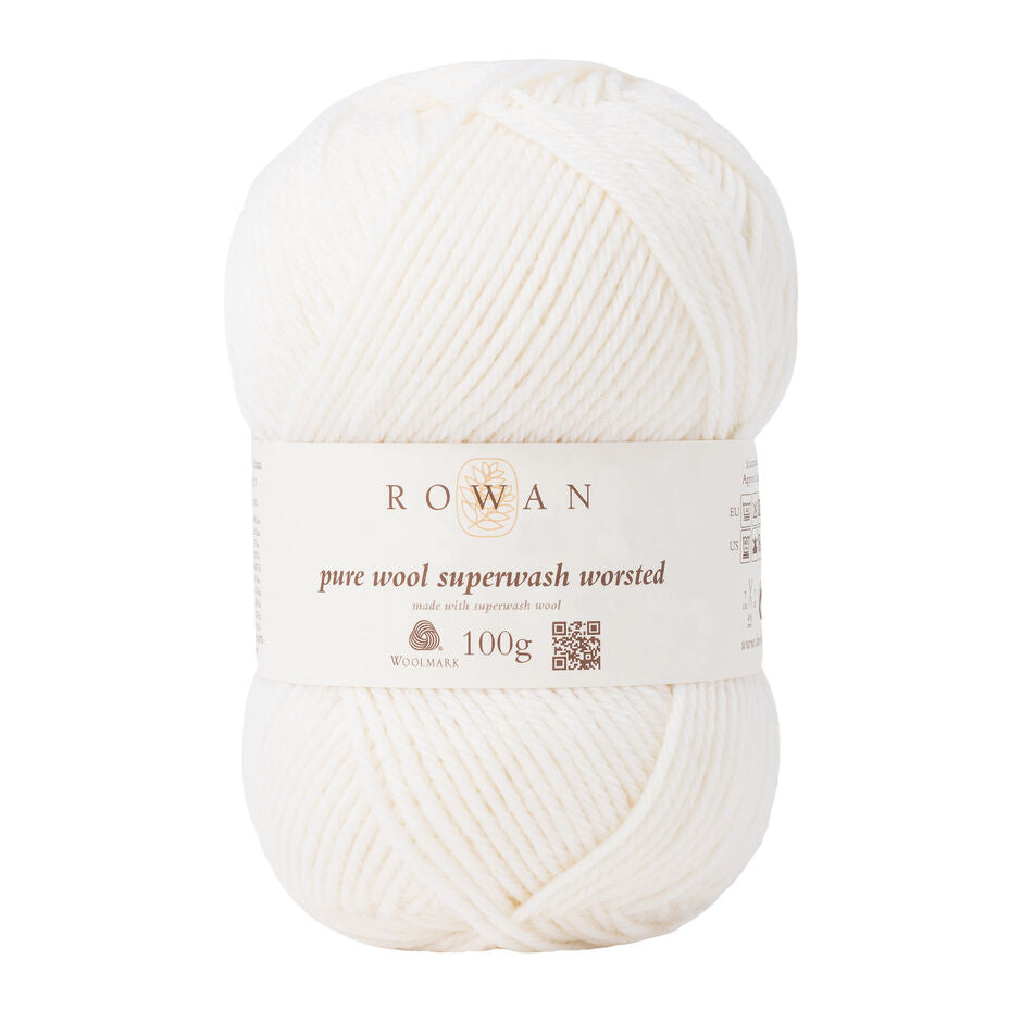 Rowan Pure Wool Superwash Worsted 100g is available to purchase from The Knit Lounge UK knit shop