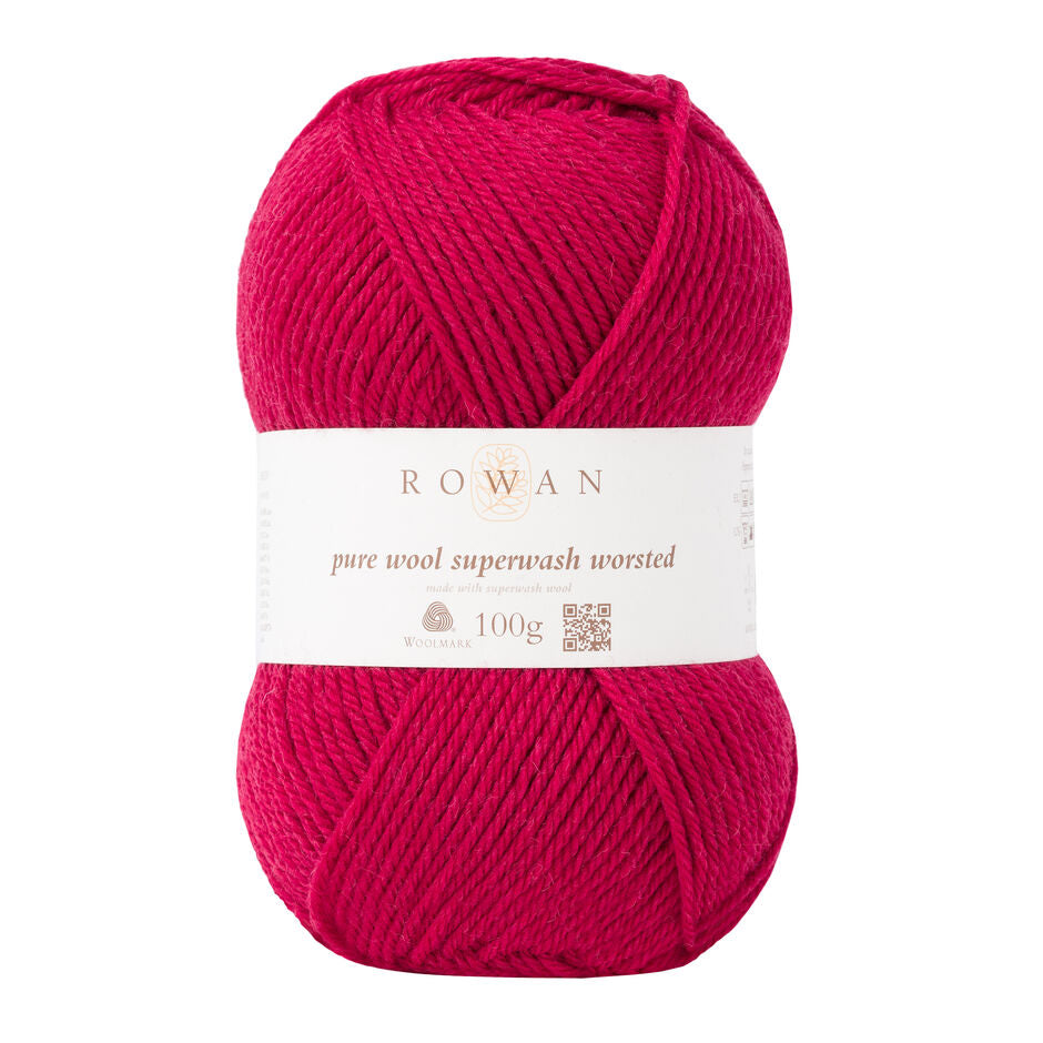 Rowan Pure Wool Superwash Worsted 100g is available to purchase from The Knit Lounge UK knit shop