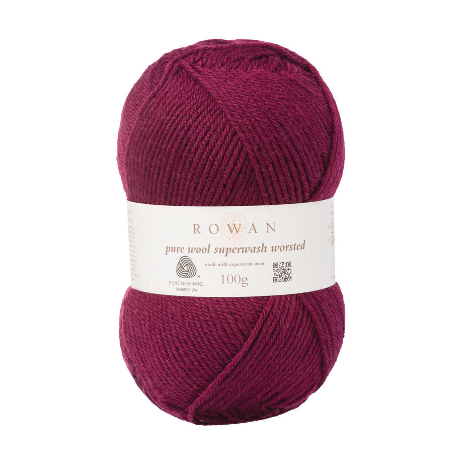 Rowan Pure Wool Superwash Worsted 100g is available to purchase from The Knit Lounge UK knit shop